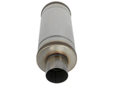 aFe MACH Force-Xp 409 SS Muffler 3in Center/Center 14in L x 6in Dia - Round Body | 49M00012