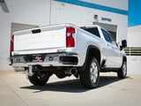 aFe Large Bore-HD 5 IN 409 SS DPF-Back Exhaust System w/Polished Tip 20-21 GM Truck V8-6.6L | 49-44125-P