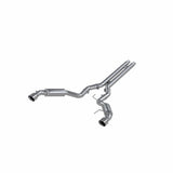 MBRP 15-17 Ford Mustang GT 5.0 3in Cat Back Dual Split Rear Race Version 4.5in Tips - T409 | S7278409