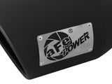 AFE aFe MACHForce XP 5in 304 Stainless Steel Exhaust Tip 5 In x 7 Out x 12L in Bolt On Right - Black 49T50702-B12