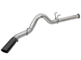 AFE aFe ATLAS 5in DPF-Back Alum Steel Exhaust System w/Black Tip 2017 Ford Diesel Trucks V8-6.7L (td) 49-03090-B