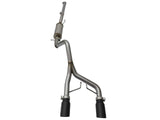 aFe Rebel Series CB 2.5in Dual Center Exit SS Exhaust w/ Black Tips 07-15 Jeep Wrangler 3.6L/3.8L V6 | 49-48056-B