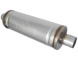 AFE aFe MACH Force-Xp 409 SS Muffler 2.5in Center/Center 18in L x 6in Dia - Round Body 49M00021