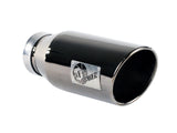 AFE aFe MACHForce XP Exhausts Tips SS-304 EXH Tip 4In x 6Out x 15L Bolt-On (blk chrome) 49-92018-BC