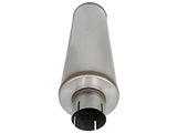 aFe MACH Force-Xp 409 SS Muffler 3-1/2in ID Center/Center x 7in Dia x 24in L - Round Body | 49M00024