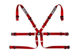 SPARCO 2" Formula / Red Sparco Belt 6 Point Harness 04819H2RS
