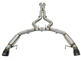 AFE aFe MACHForce XP 3in 304 SS Sport Tone Cat-Back w/ Black Tips 15-17 Ford Mustang V6-3.7L/V8-5.0L 49-33088-B