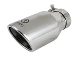 AFE aFe Takeda 304 Stainless Steel Clamp-On Exhaust Tip 2.5in. Inlet / 4in. Outlet / 8in. L - Polished 49T25404-P08
