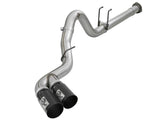 AFE aFe Power 15-16 Ford F250/F350 6.7L Diesel Rebel XD 4in 409 SS DPF-Back Exhaust System - Black Tips 49-43121-B