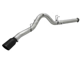 AFE aFe Atlas Exhausts 5in DPF-Back Aluminized Steel Exhaust Sys 2015 Ford Diesel V8 6.7L (td) Black Tip 49-03064-B