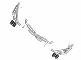 AFE aFe MACHForce XP 12-16 Porsche 911 Carrera H6-3.8L SS-304 Cat-Back Exhaust w/Carbon Fiber Tips 49-36406-1C