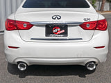aFe Takeda 2.5in 304 SS Cat-Back Exhaust System w/ Polished Tips 16-18 Infiniti Q50 V6-3.0L (tt) | 49-36132NM-P