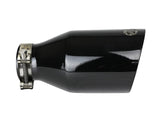 AFE aFe MACH Force-Xp 409 SS Clamp-On Exhaust Tip 2.5in. Inlet / 4.5in. Outlet / 9in. L - Black 49T25454-B091