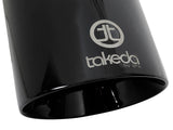 aFe Takeda 409 SS Clamp-On Exhaust Tip 2.5in. Inlet / 4.5in. Outlet / 9in. L - Black | 49T25454-B09