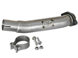 aFe Twisted Steel 2in Stainless Steel Loop Delete Down-Pipe 2018+ Jeep Wrangler (JL) V6 3.6L | 48-48024