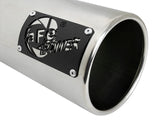 AFE aFe SATURN 4S 4in SS Intercooled Exhaust Tip - Polished 4in In x 5in Out x 12in L Bolt-On 49T40501-P122