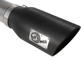 aFe MACHForce XP Exhaust 5in DPF-Back SS 11-13 GM Diesel Trucks V8-6.6L (td) (LML) (Blk Tip) | 49-44041-B