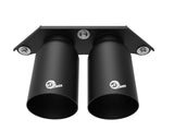 aFe Power Mach Force Xp 4in 304 SS Bolt-On Exhaust Tips Satin Black 14-19 Porsche 911 GT3 3.8L/4.0L | 49C36435-B