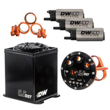 DeatschWerks 5.5L Modular Surge Tank and 3 DW400 Fuel Pumps | 6-401-55ST
