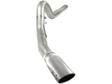 aFe MACHForce XP 5in DPF-Back Stainless Steel Exh Sys, polished tip,Ford Diesel Trucks 08-10 V8-6.4L | 49-43054-P