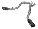 aFe LARGE Bore HD 4in Dual DPF-Back SS Exhaust w/Black Tip 16-17 GM Diesel Truck V8-6.6L (td) LML | 49-44080-B