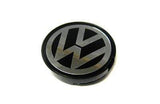 VW/Audi VW Wheel Center Cap | Black|Silver (55mm) - Priced Each | 6N0601171BXF