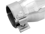 AFE aFe MACH Force-Xp 2.5in Inlet x 3-1/2in Outlet x 6in Length 2.5in 304 Stainless Steel Exhaust Tip 49T25354-P06