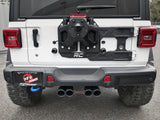 AFE aFe Rebel Series 2.5in. 304 SS C/B Exhaust System 2018 Jeep Wrangler (JL) V6-3.6L - Black Tip 49-38071-B