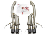 AFE aFe MACHForce XP 3in -2 1/2in Axle Back SS Exhaust w/Carbon Fiber Tips 14-17 Chevy Corvette V8 6.2L 49-34056-C