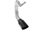 aFe Atlas 5in DPF-Back Aluminized Steel Exh Sys, Ford Diesel Trucks 08-10 V8-6.4L (td) Black tip | 49-03054-B
