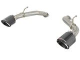 aFe Takeda 2.5in 304 SS Axle-Back Exhaust w/ Carbon Fiber Tips 16-19 Infiniti Q50 V6-3.0L (tt) | 49-36130NM-C