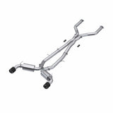 MBRP 17-19 Infiniti Q60 3.0L RWD/AWD Cat Back Dual Rear w/ Carbon Fiber Tips | S44043CF