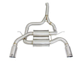 AFE aFe MACHForce XP SS-304 Polish Tip 2.5in Dia Axle Back Exhaust 12-15 BMW 335i (F30) 3.0L (t)