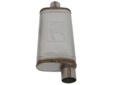 AFE aFe MACHForce XP SS Muffler 3in Center Inlet / 3in Offset Outlet 18in L x 9in W x4in H Body 49M00020