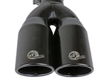 AFE MACH Force-Xp 409 Stainless Steel Clamp-on Exhaust Tip 2.5in Inlet 3.5in Outlet - Black 49T25374-B12
