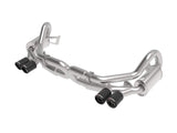 aFe MACHForce XP 12-16 Porsche 911 Carrera H6-3.8L SS-304 Cat-Back Exhaust w/Carbon Fiber Tips | 49-36406-1C
