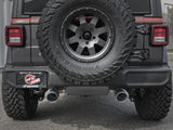 aFe Rebel Series 409 Stainless Steel Cat-Back Exhaust 18-21 Jeep Wrangler JL 2.0L (t) - Black Tip | 49-48096-B