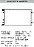 CSF Performance CSF Performance 99-06 VW Golf / GTI / 99-06 Jetta / GLI High-Performance All-Aluminum Radiator CSF-7025