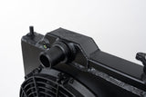 CSF Performance CSF Performance Mitsubishi Evo 4/5/6/7/8/9 Full Size Slim Radiator w/ 12in SPAL Fan - Black CSF-7075B