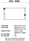 CSF Performance CSF Performance BMW F2X 1/2-Series / F3X 3/4-Series / i30 (MT) All-Aluminum Radiator CSF-7080