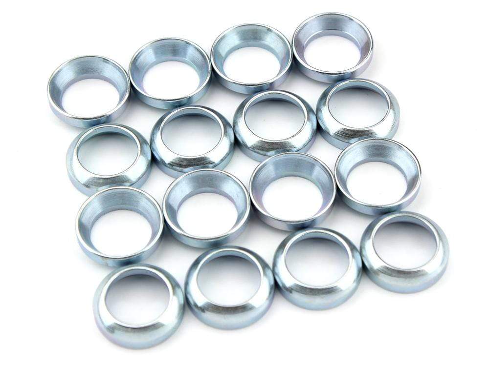 Wheel Lug Ball Seat Conversion Washers for Conical Bolts (Set of 16