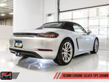 AWE Tuning Track Edition / Chrome Silver AWE Tuning Exhaust Suite | 718 Boxster/Cayman (incl. S) 3010-32038