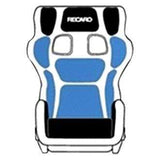 Recaro Recaro Pad-Kit S for P 1300 GT Bottom Part (Set of 6 w/o Seat Cushion) - Blue 7221389.A15