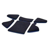 Recaro Recaro Pad-Kit S for P 1300 GT Bottom Part (Set of 6 w/o Seat Cushion) - Blue 7221389.A15