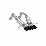 MBRP 14-19 Chevrolet Corvette 3in Dual Split Rear Cat Back w/ Carbon Fiber Tips | S70303CF