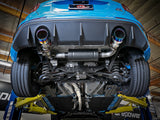 AFE aFe Takeda 3in 304 SS Cat-Back Exhaust System w/ Blue Flame Tip 16-18 Ford Focus RS I4-2.3L (t) 49-33103-L