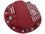 aFe Pro Series GMCH 9.5 Rear Diff Cover Red w/ Machined Fins 19-20 GM Silverado/Sierra 1500 | 46-71140R
