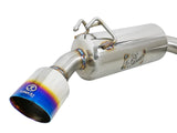 aFe Takeda 3in. to 2.5in. 304 SS C/B Exhaust 08-15 Mitsubishi EVO I4-2.0L (t) - Blue Flamed Tips | 49-36701-L