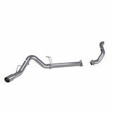 MBRP 11-14 Ford 6.7L F-250/350/450 4in Filter Back Single Side Exit Alum and Down Pipe Exhaust | S6284AL