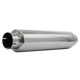 MBRP Universal Quiet Tone Muffler 4in Inlet/Outlet 24in Body 6in Dia 30in Overall T304 | M1004